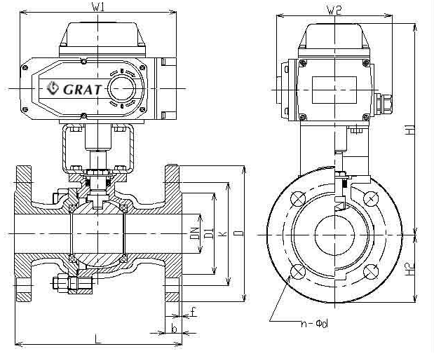 สแตนเลสคาร์บอน ANSI600lb แฟลนซ์เชื่อมต่ออัตโนมัติลูกวาล์ว 1