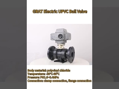 วาล์วลูกหนัง UPVC สําหรับสารแก้ไขกรดและเกลือ