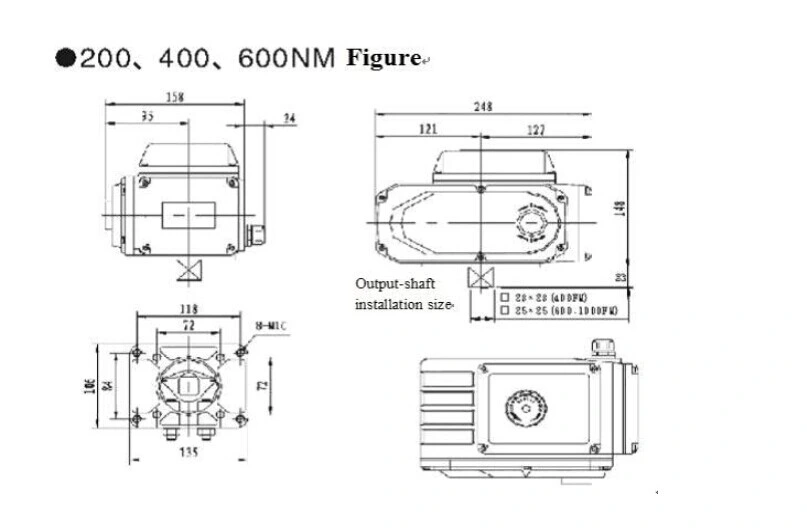 Grat AC220V Quick Open Electric Actuator อัลลอยขนาดเล็ก อัตโนมัติ อัตโนมัติ อัตโนมัติ 2