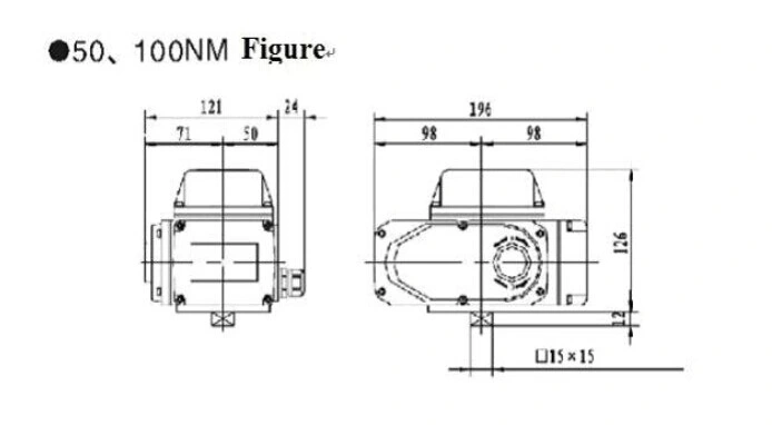 Grat AC220V Quick Open Electric Actuator อัลลอยขนาดเล็ก อัตโนมัติ อัตโนมัติ อัตโนมัติ 1