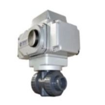 2 นิ้ว Dual Union UPVC วาล์วลูกบอลไฟฟ้าสําหรับการชลประทานฟาร์ม